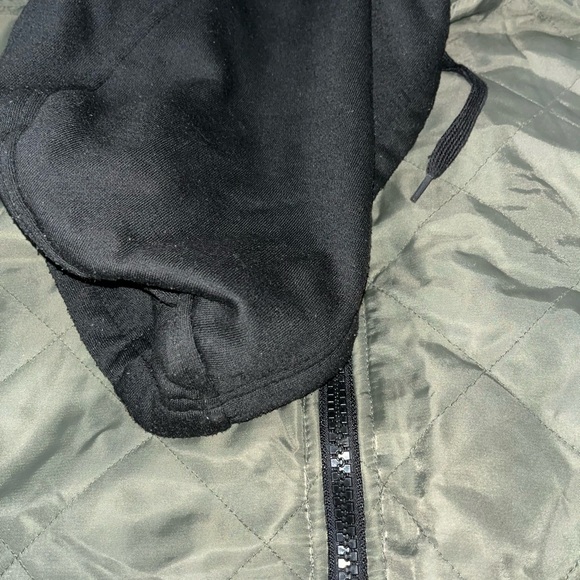 American Rag Men’s Hooded Bomber Jacket L – Olive Green Streetwear - Picture 3 of 8